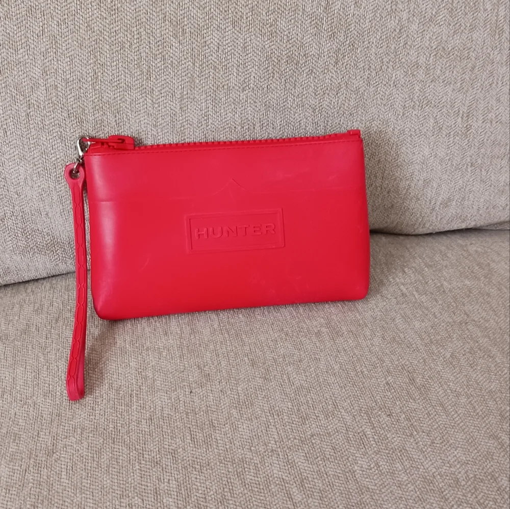 Hunter for Target red rubber wristlet